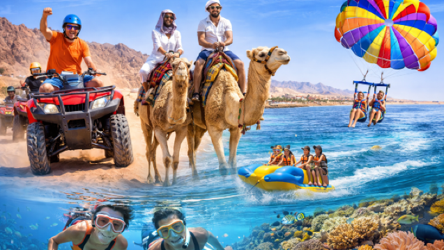 Sharm El Sheikh Mega Package Quad Bike – Camel Riding – Parasailing – Banana Boat – Snorkeling