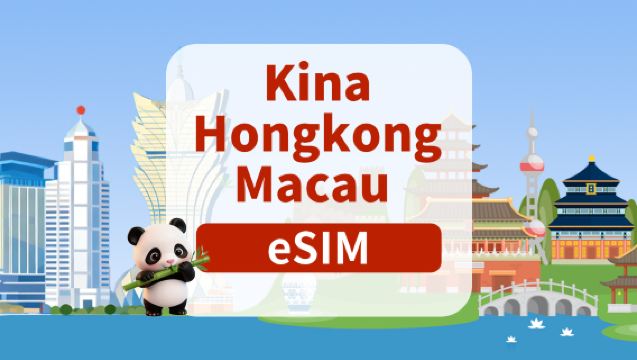 5G eSIM til Kina/Hong Kong/Macau | Daglig pakke/Total pakke | 1-180 dage | Daglig fakturering | QR-kode
