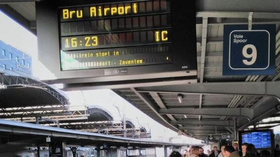Billete de tren desde el aeropuerto de Bruselas hasta Bruselas
