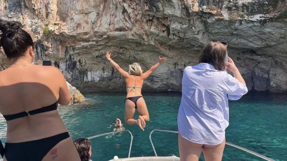 From Kotor: 3h Full Tour to Blue Cave & Swim & War tunnels