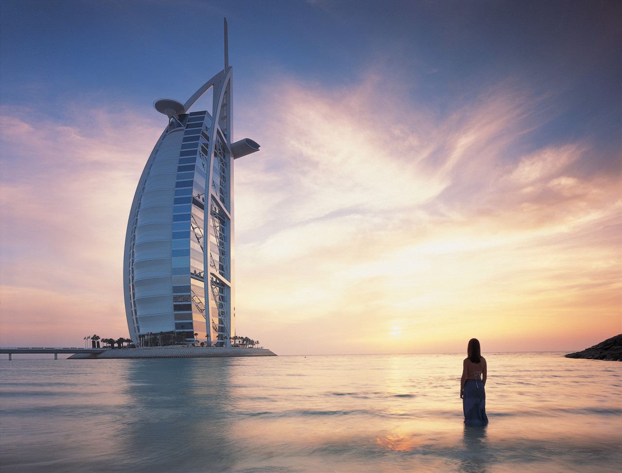 Esperienza interna al Burj Al Arab, l'hotel a vela di Dubai negli Emirati Arabi Uniti