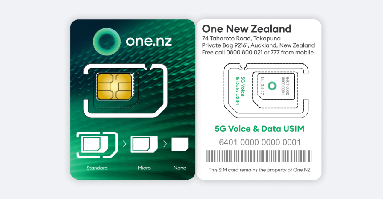 [Hotel Exclusive] 30/60-Day One NZ (Vodafone) SIM Card (Pick Up at Auckland Airport)
