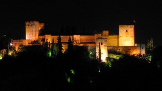 Alhambra Night: Visit Carlos V Palace, Generalife, gardens and monumental environment with Official Guide in Spanish