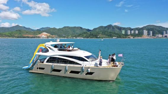 【惠州遊艇出海】惠州巽寮灣55呎豪華雙體遊艇包船出海（海之星8號船）