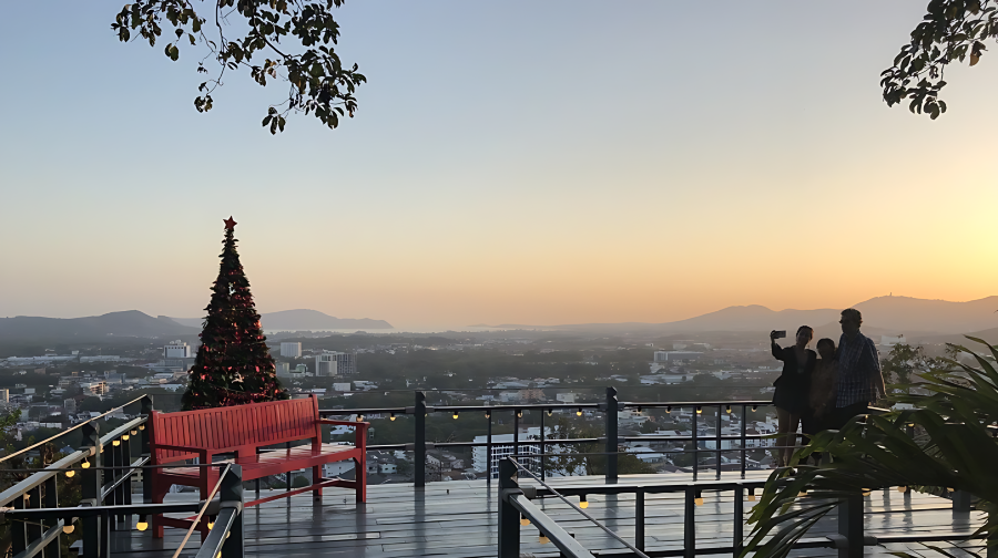 普吉島半日遊【觀景台+查龍寺+普吉鎮+導遊+接送】