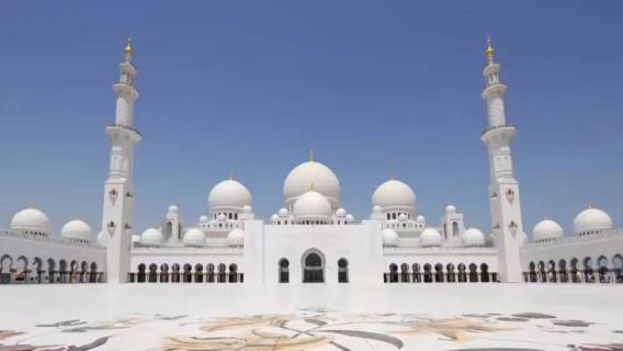 tour di un giorno al Louvre di Abu Dhabi + Palazzo Presidenziale + Moschea con guida in cinese e inglese/opzione tè pomeridiano al palazzo