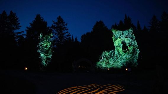Montebello, QC: Omega Park ONIRO Immersive Experience at Night