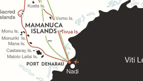 perjalanan satu hari ke Pulau Tivua dengan Captain Cook Cruises, Fiji