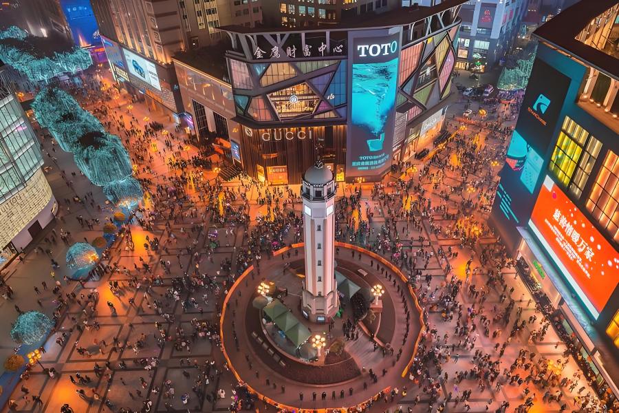 Chongqing 1-Day English Mini-Group Tour: Jiefangbei, Hongya Cave and Ciqikou Ancient Town