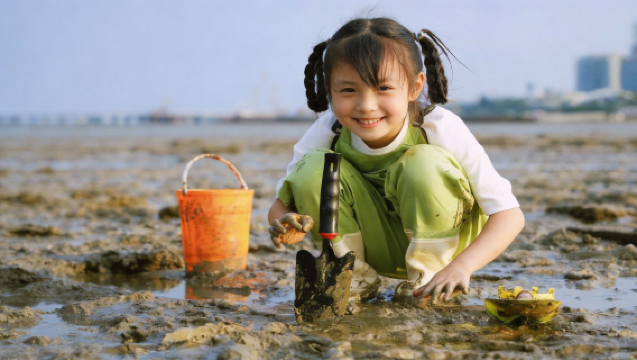 廈門親子趕海體驗【親子體驗+趕海抓螃蟹拾貝+提供趕海工具】