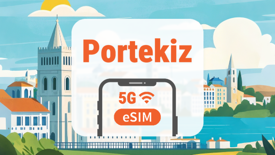 Portekiz 5G eSIM | Çift Şebeke • Tüm AI & TikTok | 1–30 Gün | QR Kod