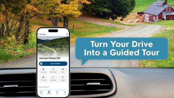Vermont RT 100 selv-guidet køretur med audioguide