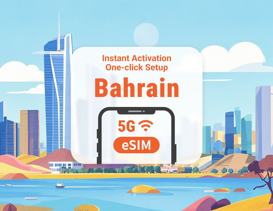 Bahrain 5G eSIM | Supports ChatGPT & TikTok | 1–30 Days | Instant QR