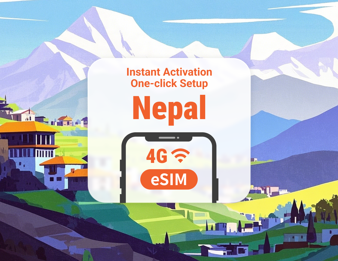 Nepal eSIM | Supports ChatGPT & TikTok | 1–30 Days | Instant QR