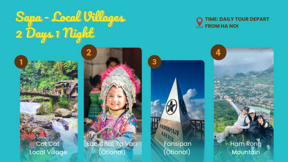 From Hanoi: Sapa Overnight Tour by Luxury Dcar – Cat Cat, Fansipan & Village Trek