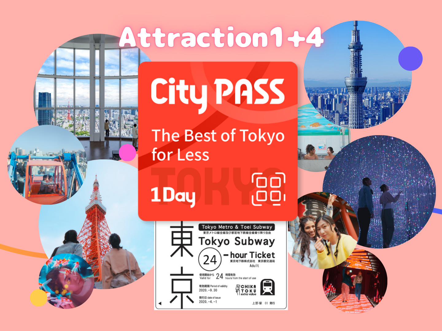 Tokyo City Pass 1-day Ticket