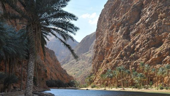 Tour giornaliero a Wadi Shab e al cratere di Bimmah a Muscat, Oman