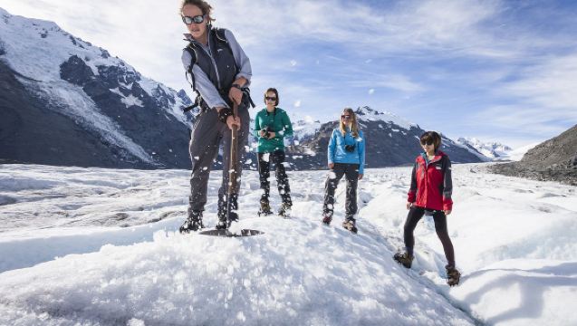 Mount Cook Helicopter Sightseeing Flight with multiple time slots available, optional Tasman Glacier hike, professional guide service, and equipment provided