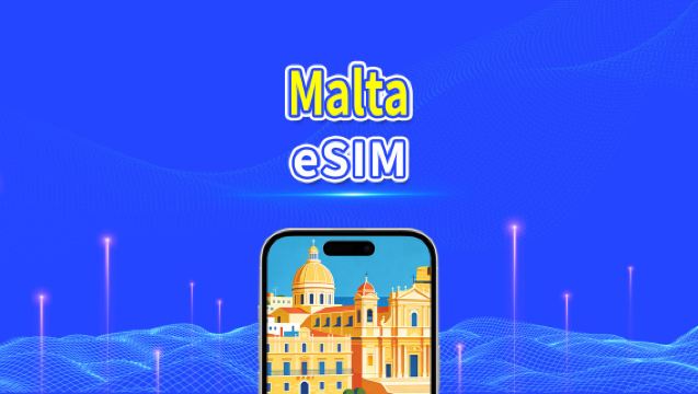 eSIM de Malta | 5G/4G | Datos de alta velocidad | 24 horas | 1-30 días | Código QR