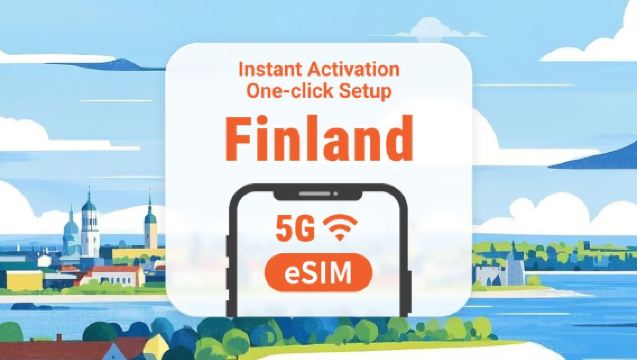 Suomi 5G eSIM | 3–30 päivän datakäyttö | Pikaaktivointi yhdellä napsautuksella | Ei lähetystä odotettavana | QR-koodi