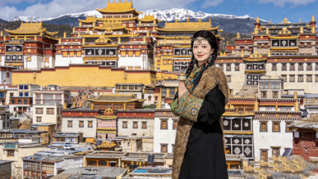 Shangri-La + Tiger Leaping Gorge 1-day tour (Ganden Sumtseling Monastery + Tusi banquet + Large Prayer Flags + return via expressway)