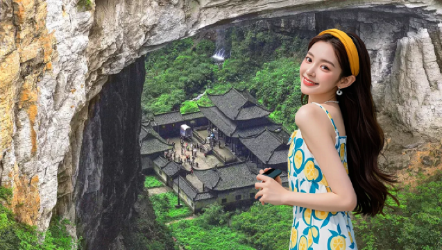 Chongqing Three Natural Bridges + Fairy Mountain + Wu River Gallery 1-Day Tour [Optional Cruise]