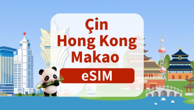 Çin Halk Cumhuriyeti/Hong Kong/Makao için 5G eSIM | Günlük Paket/Toplam Paket | 1-180 Gün | Günlük Faturalama | QR Kodu