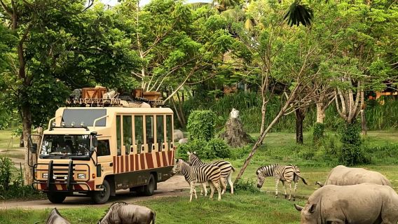 Bangkok Safari World Ticket (Zwei Parks in Bangkok + Wilde Tierbegegnungen + Meereswunder-Spektakel + Internationales Buffet)