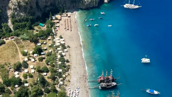 1-day private chartered tour to Fethiye, Oludeniz beach, Butterfly Valley and Love cave