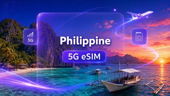Philippines 5G eSIM | Daily/Total Package | 1GB/Day - 8GB/12GB Total | 1-10 Days | Daily Billing | QR Code