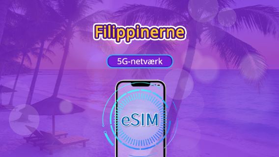 Filippinerne | 5G/4G eSIM | Daglig pakke/Data pakke | 24-timers fakturering | 1-30 dage | QR-kode