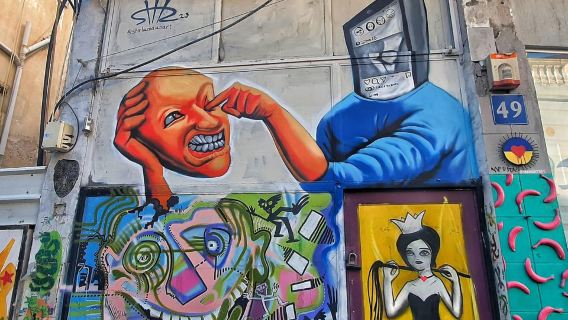 Tel Aviv Street Art Tour: Graffiti in Nachalat Binyamin