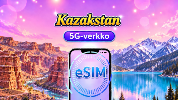 Kazakstan 5G eSIM | Tukee Google Maps / TikTok | Päiväpaketti/datapaketti | 1–30 päivää | 24 tunnin laskutus | QR-koodi