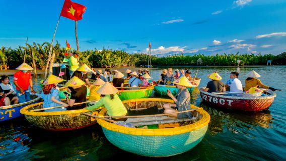 Coconut Forest Basket Boat Ride with Meal (Optional Foot massage) – From Da Nang or Hoi An