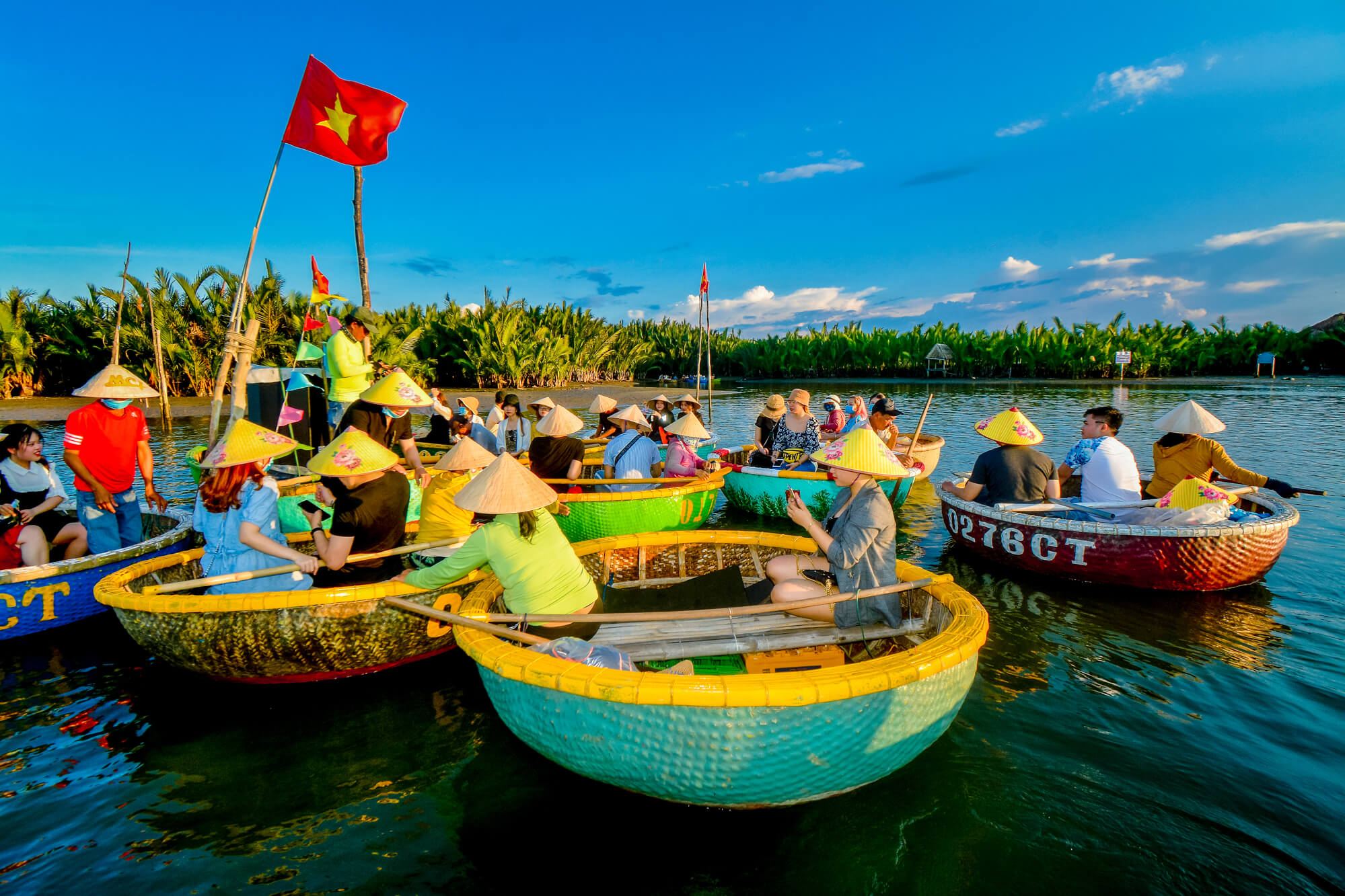 Coconut Forest Basket Boat Ride with Meal (Optional Foot massage) – From Da Nang or Hoi An