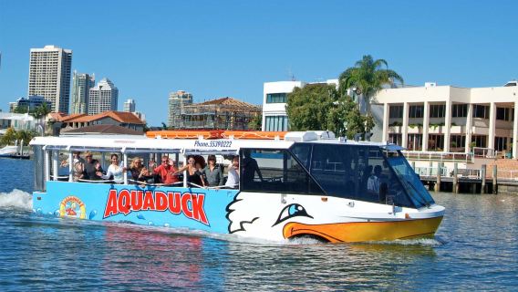 Pengalaman pelayaran Aquaduck Gold Coast - Lawatan Bandar dan Pelayaran Sungai