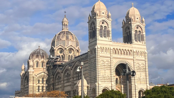 Departing from Marseille: Palais Longchamp + Basilica of Notre-Dame-of-la-Garde at Marseille + Chateau d'If + Cassis Town
