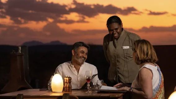 Uluru Tali Wiru Dune Dinner [4-course outback-style dinner + private table for two + didgeridoo performance + English service + designated hotel shuttle]