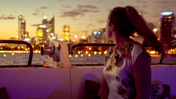 Perth Swan River Night Cruise Ticket (Including Dinner Cruise - Departing from Perth Barrack Street Jetty)