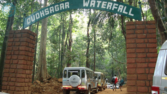Goa: Thác Dudhsagar, Chuyến tham quan bằng xe Jeep và Đồn điền gia vị