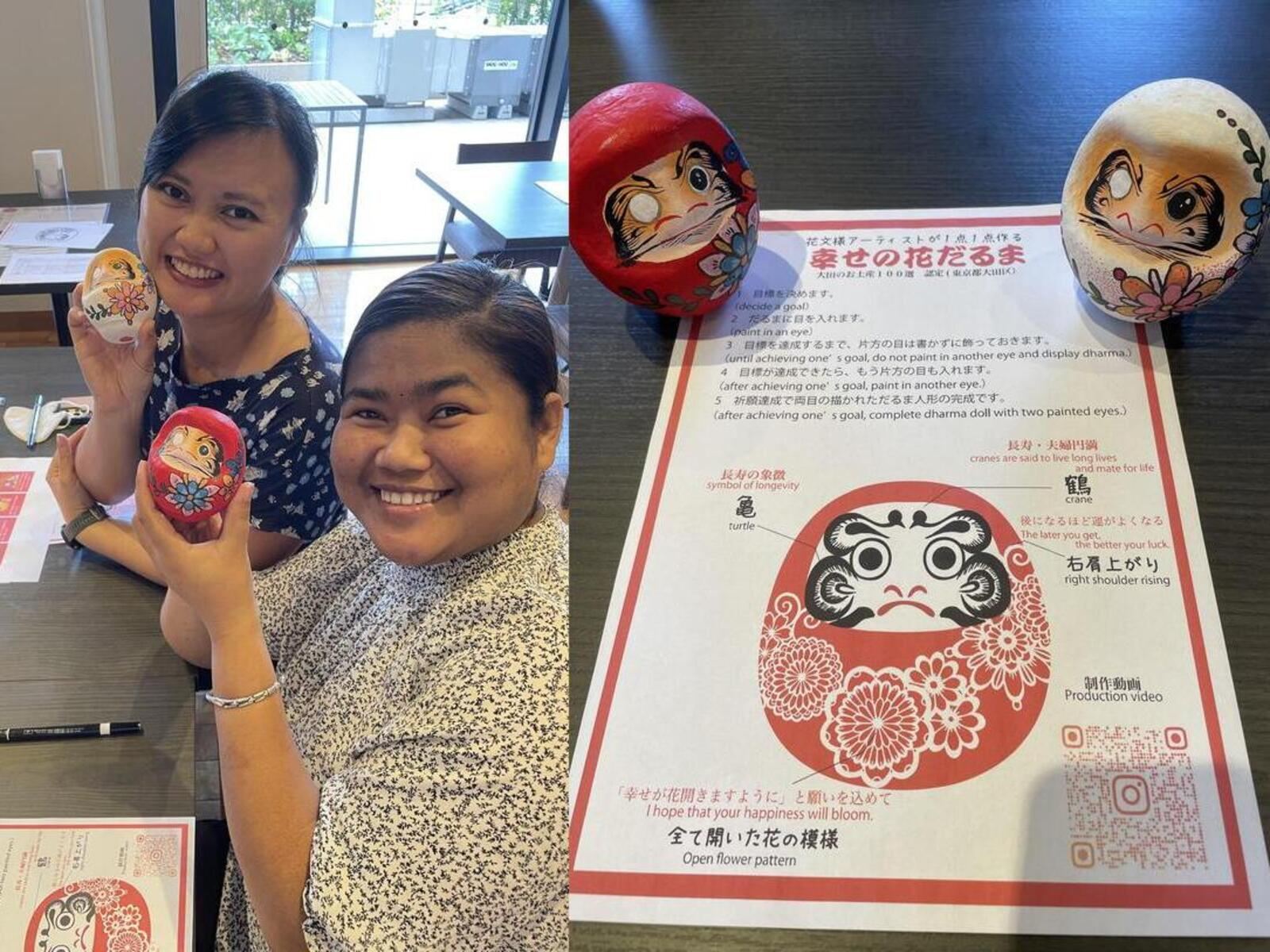 Kobe Beef DAIA Asakusa Rakutenchi Branch: Daruma Painting Experience × Kobe Beef Meal and Other Workshop Experiences - Choose One of Four Experiences