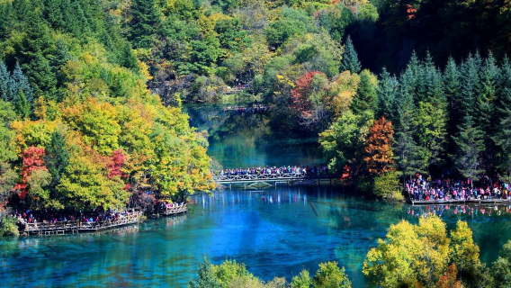 biglietto d'ingresso per Jiuzhaigou + navetta turistica + assicurazione (prenotazione necessaria durante i periodi di punta festivi)