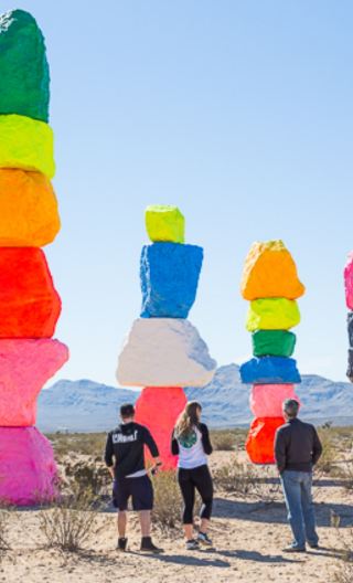 Grand Canyon West, Hoover Dam & 7 Magic Mountains Tour with Optional Skywalk