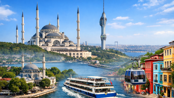 Istanbul day tour Camlica Hill|Beylerbeyi Palace|Pierre Loti Hill