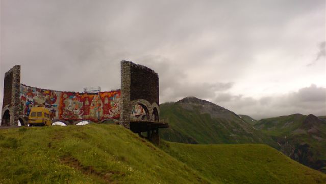 Zhivali Reservoir + Ananuri Fortress Complex + Pasanauri + Holy Trinity Church + Friendship Monument