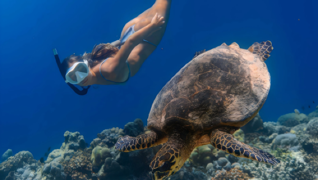 1-Hour Diving and Freediving Experience in Mirissa, Sri Lanka [Mirissa Turtle Snorkeling: Professional Guide Leads, 100% Turtle Sighting Guaranteed!]