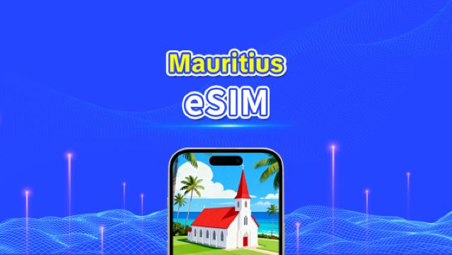 eSIM na Mauritius | 4G | Szybki internet | Pakiety dzienne/na dane | 24 godziny | 1-30 dni | Kod QR