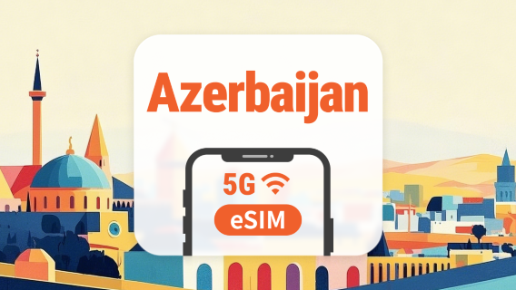 Aserbaidschan 5G eSIM | Dual-Netzwerk • KI-Apps & TikTok | 1–30 Tage | QR-Code