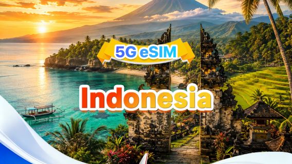 Indonésie 5G eSIM | Triple réseau · Compatible avec All AI & TikTok | 500MB/jour - Total 50GB | 1-30 jours | Facturation sur 24 heures | QR code