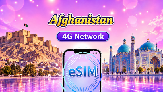 Afghanistan 4G eSIM | Daglig förbrukning/datapaket | 24-timmars debitering | 1-30 dagar | QR-kod